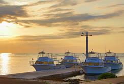 Cayman Islands Scuba Diving Holiday. Cayman Brac Dive Centre. Sunset.